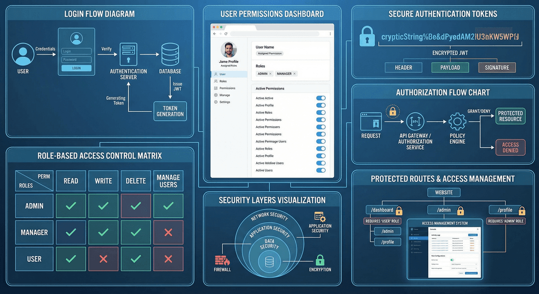 Authentication, authorization, and RBAC implementation
